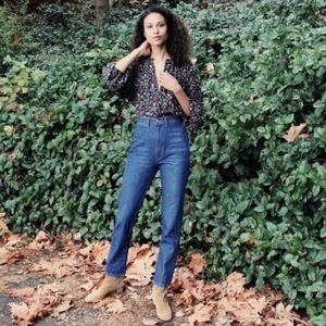 DOEN Lena Jeans ~ Verneuil Wash High Rise Straight Leg